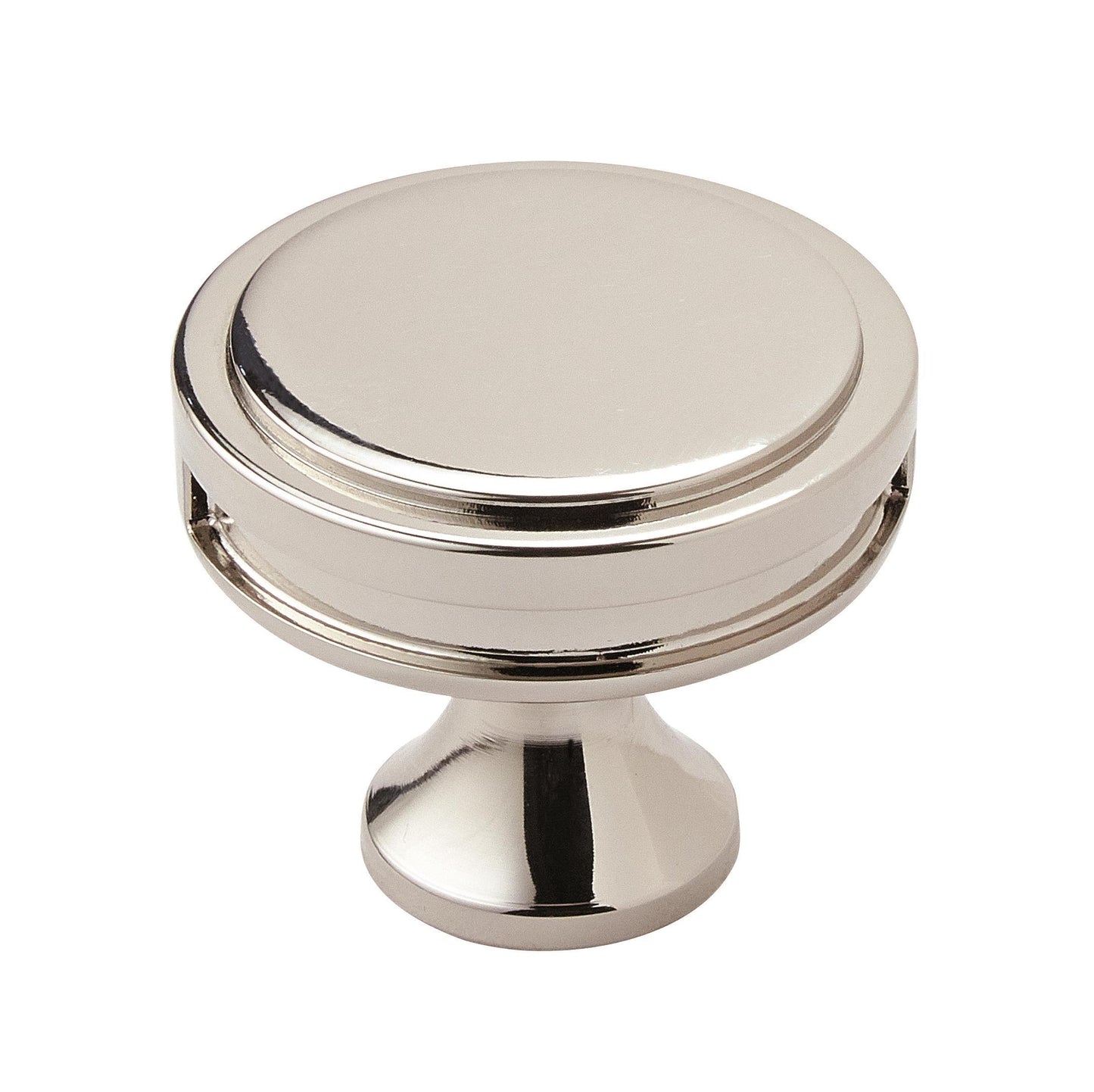 Amerock Oberon Knob - 1-3/8 inch (35mm) Diameter - Polished Nickel