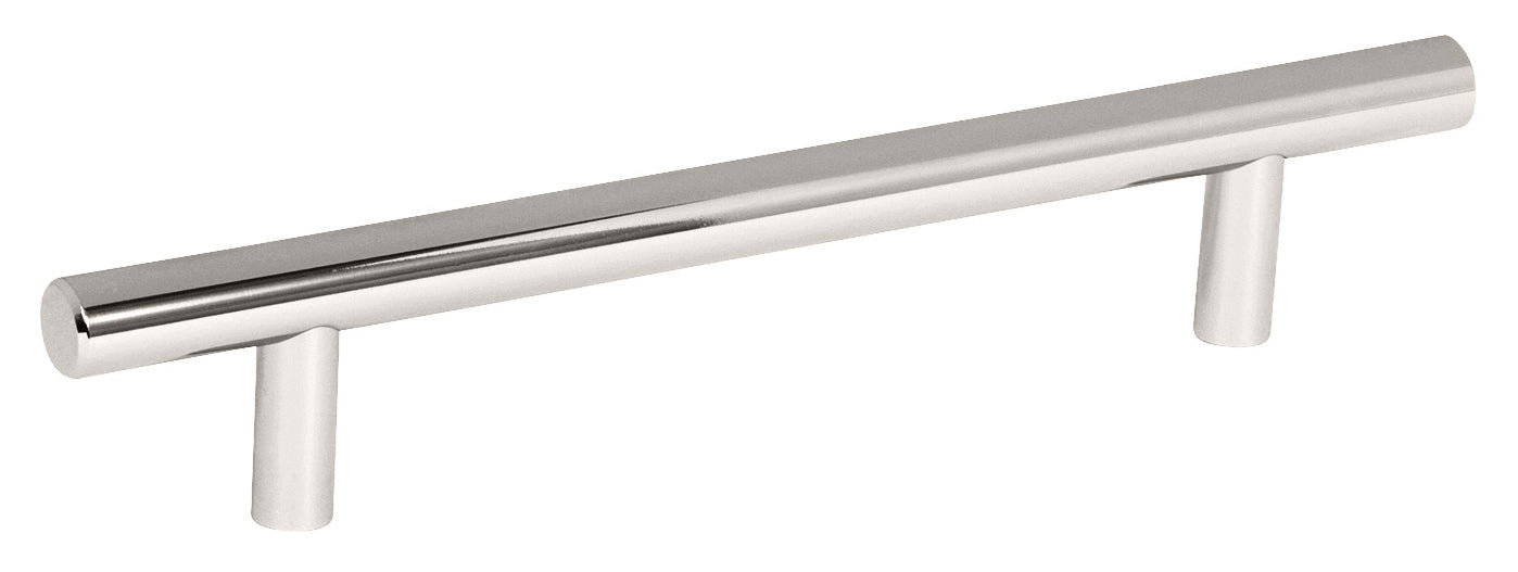 Amerock Bar Pulls Pull - 5-1/16 inch (128mm) CTC - Polished Nickel