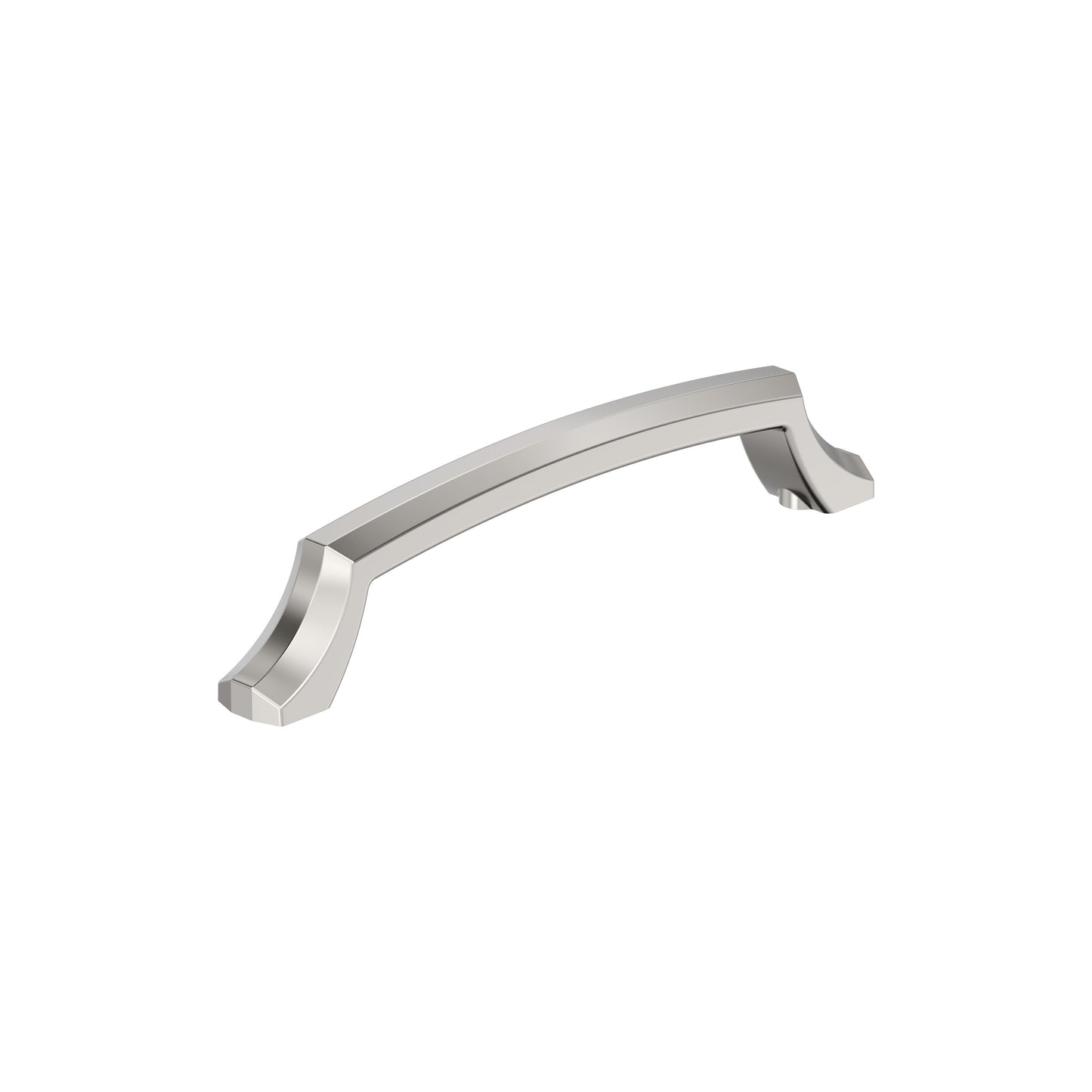 Amerock Bellamy Pull - 5-1/16 inch (128mm) CTC - Polished Nickel