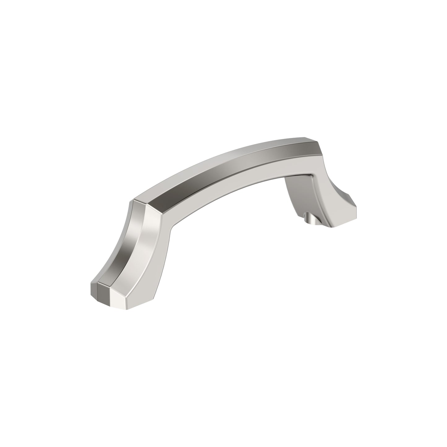Amerock Bellamy Pull - 3 inch (76mm) CTC - Polished Nickel
