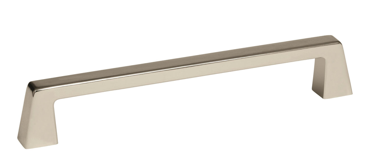 Amerock Blackrock Pull - 6-5/16 inch (160mm) CTC - Polished Nickel