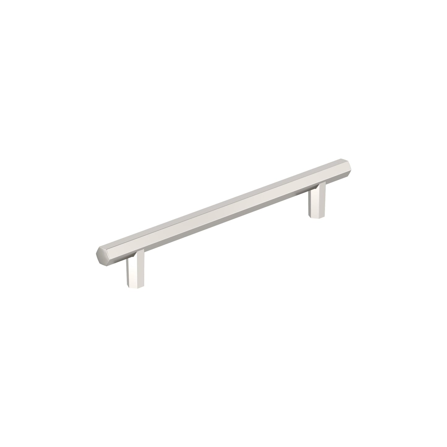 Amerock Caliber Pull - 6-5/16 inch (160mm) CTC - Polished Nickel