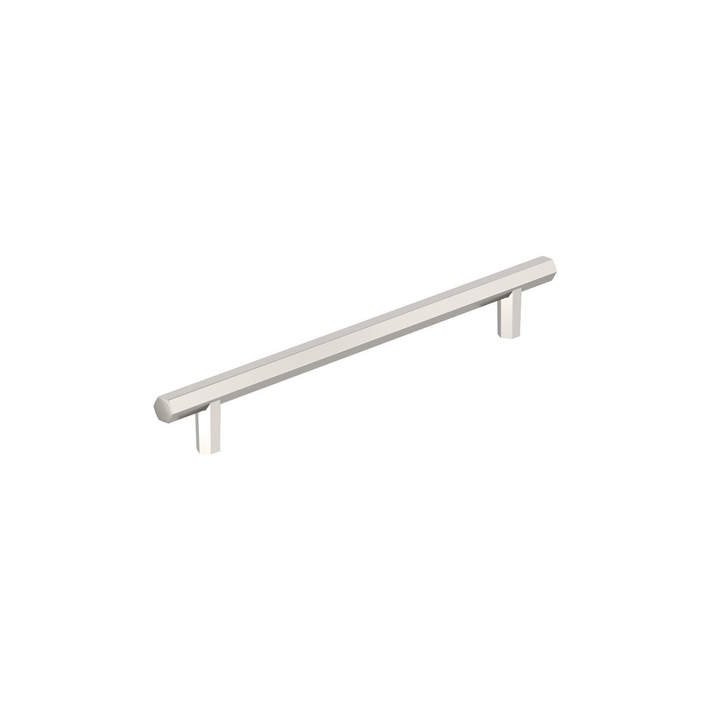 Amerock Caliber Pull - 7-9/16 inch (192mm) CTC - Polished Nickel