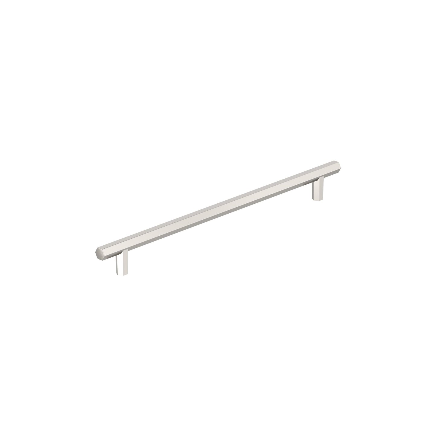 Amerock Caliber Pull - 10-1/16 inch (256mm) CTC - Polished Nickel