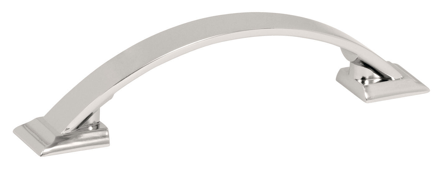 Amerock Candler Pull - 3 inch (76mm) CTC - Polished Nickel