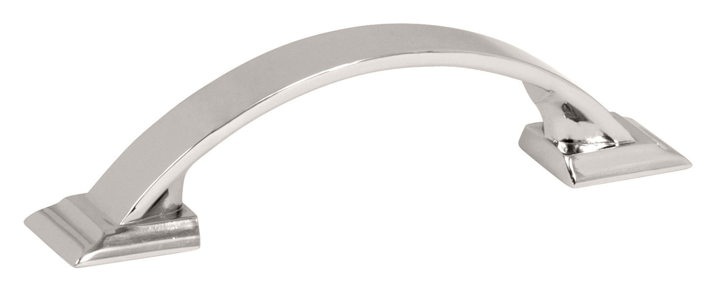 Amerock Candler Pull - 6-5/16 inch (160mm) CTC - Polished Nickel