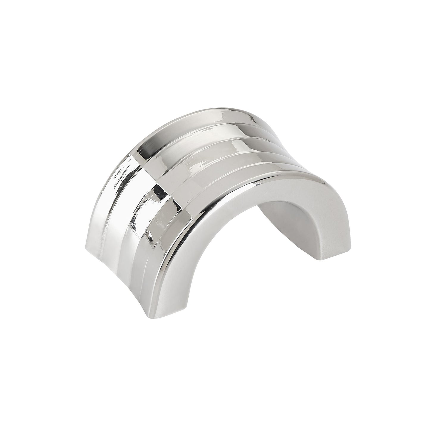 Amerock Concentric Finger Pull - 1-1/4 inch (32mm) CTC - Polished Nickel
