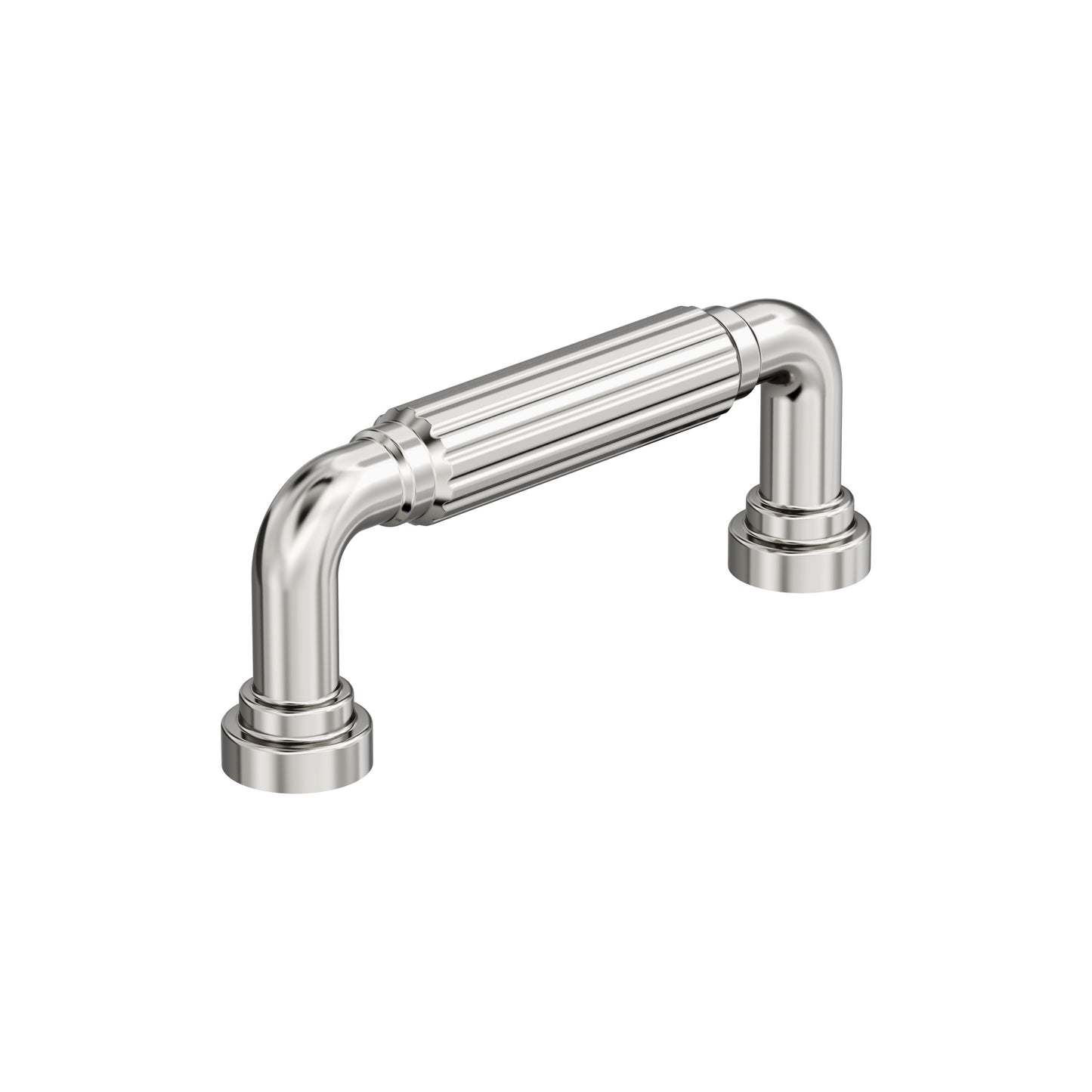 Amerock Cowrie Pull - 3 inch (76mm) CTC - Polished Nickel