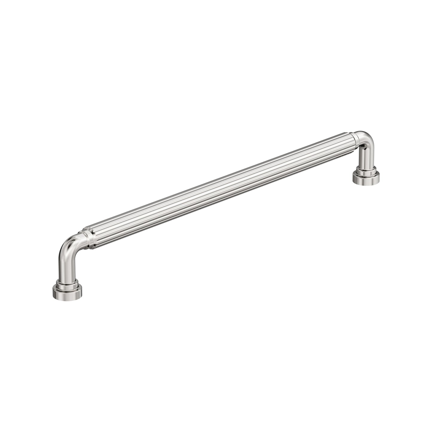 Amerock Cowrie Pull - 10-1/16 inch (256mm) CTC - Polished Nickel
