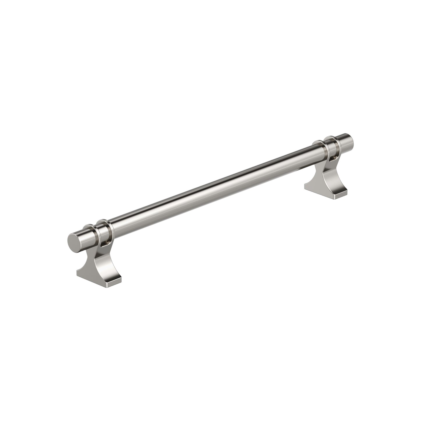 Amerock Davenport Pull - 7-9/16 inch (192mm) CTC - Polished Nickel