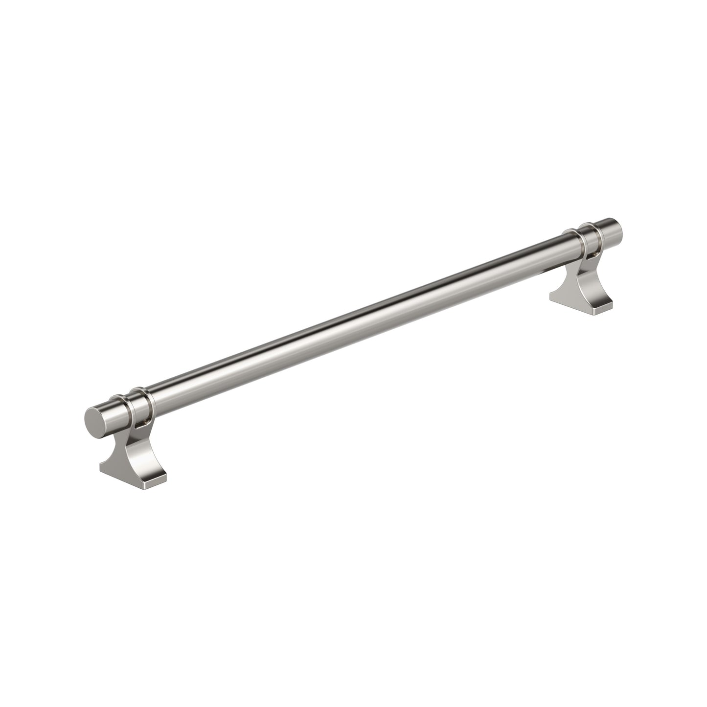 Amerock Davenport Pull - 10-1/16 inch (256mm) CTC - Polished Nickel