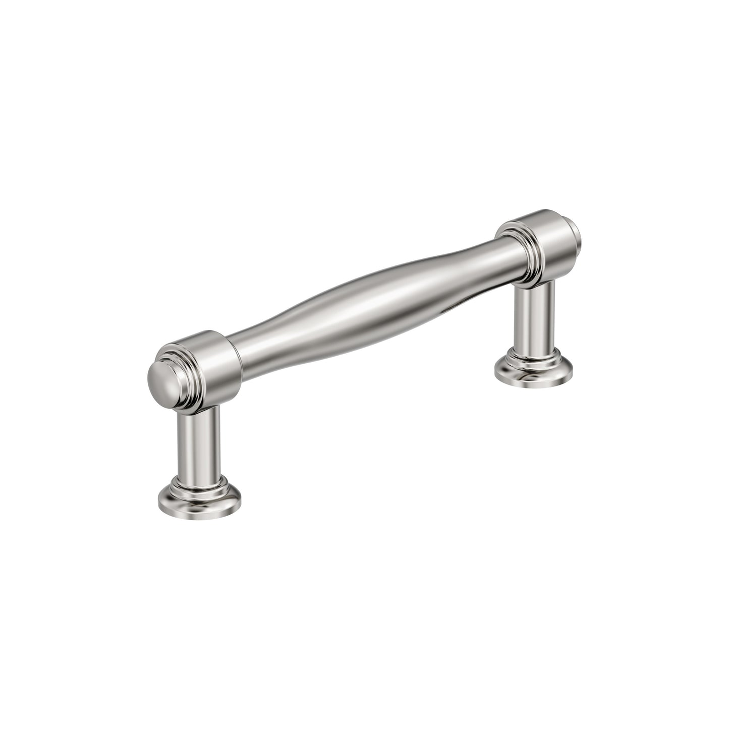 Amerock Enlivity Pull - 3-3/4 inch (96mm) CTC - Polished Nickel