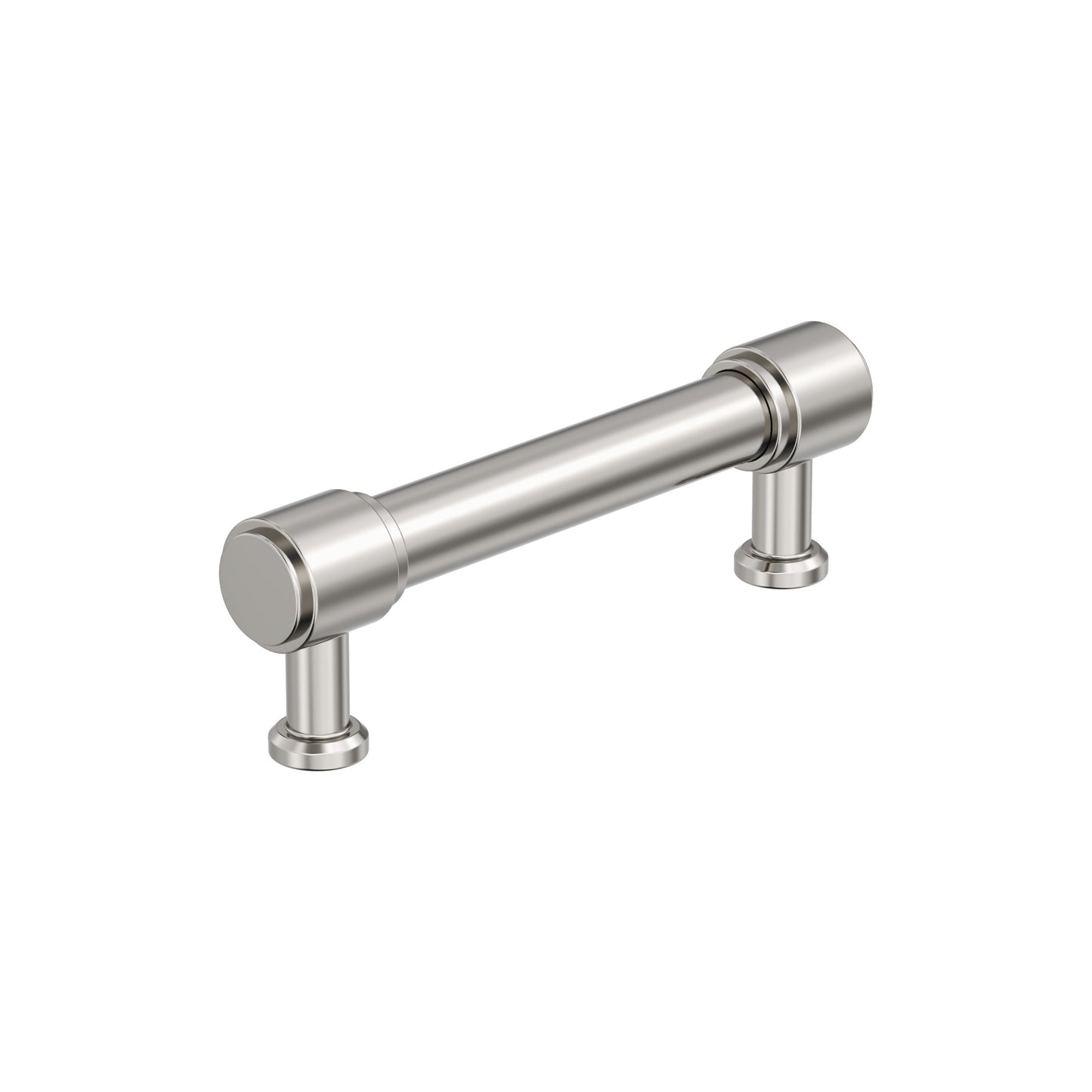 Amerock Faircrest Pull - 3-3/4 inch (96mm) CTC - Polished Nickel