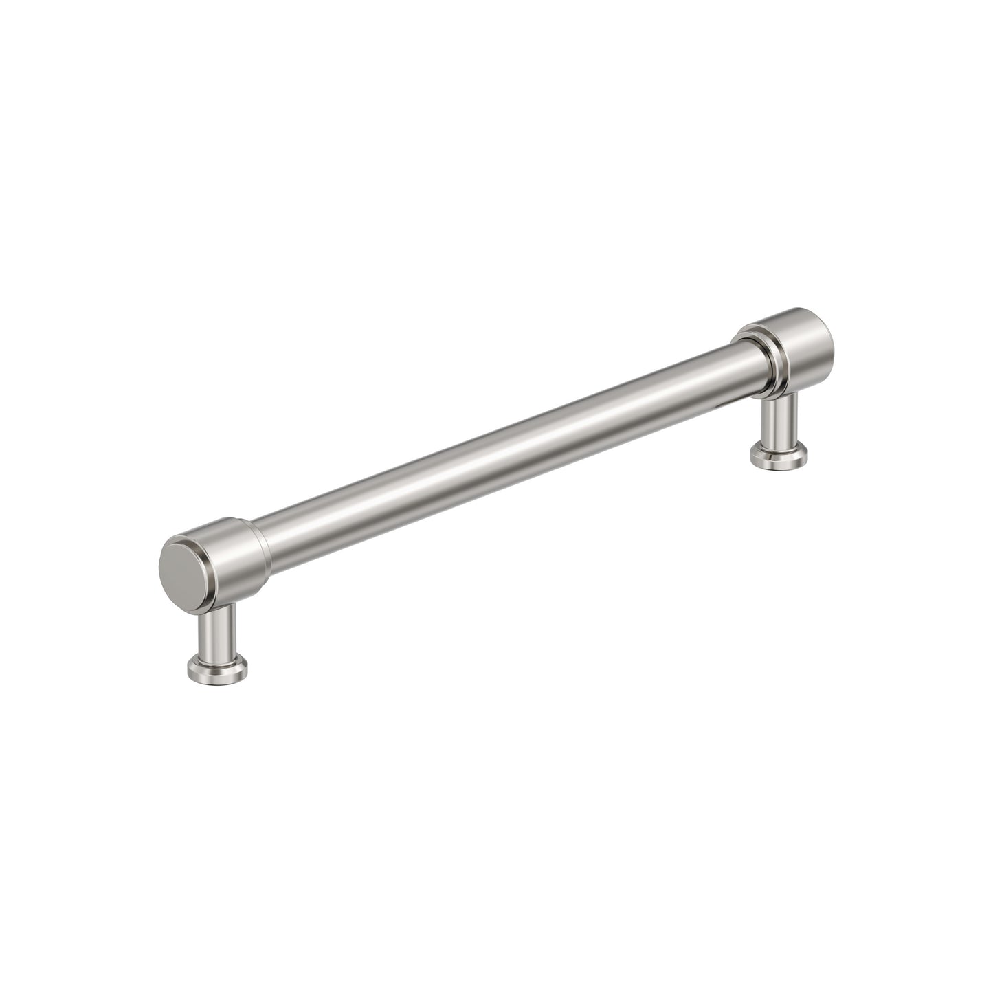 Amerock Faircrest Pull - 7-9/16 inch (192mm) CTC - Polished Nickel