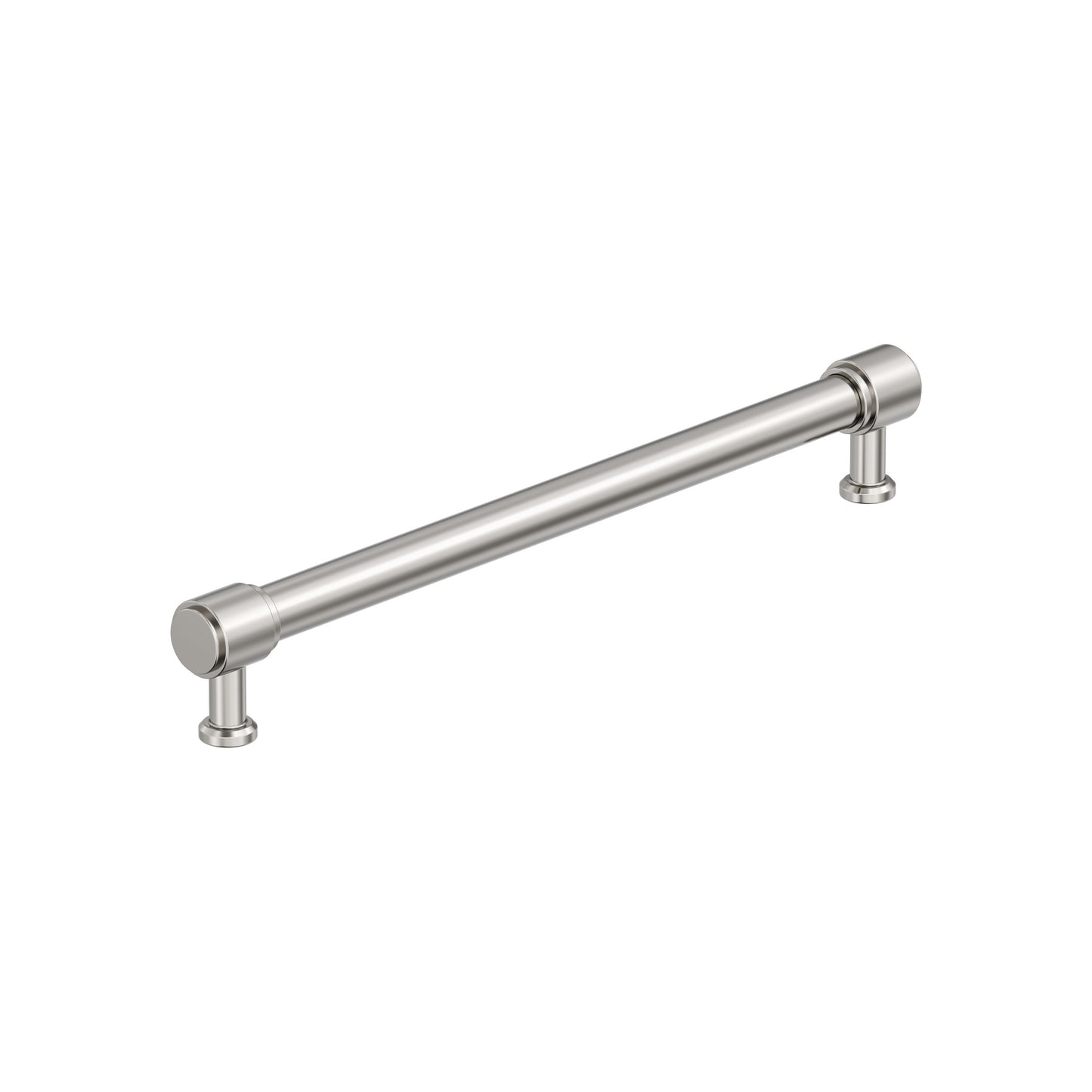 Amerock Faircrest Pull - 8-13/16 inch (224mm) CTC - Polished Nickel