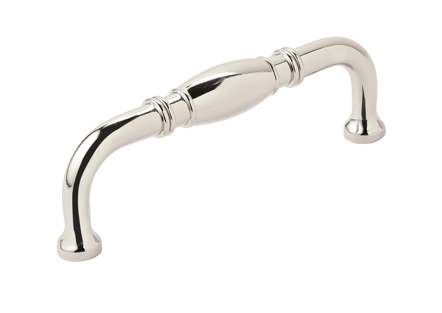 Amerock Granby Pull - 3-3/4 inch (96mm) CTC - Polished Nickel