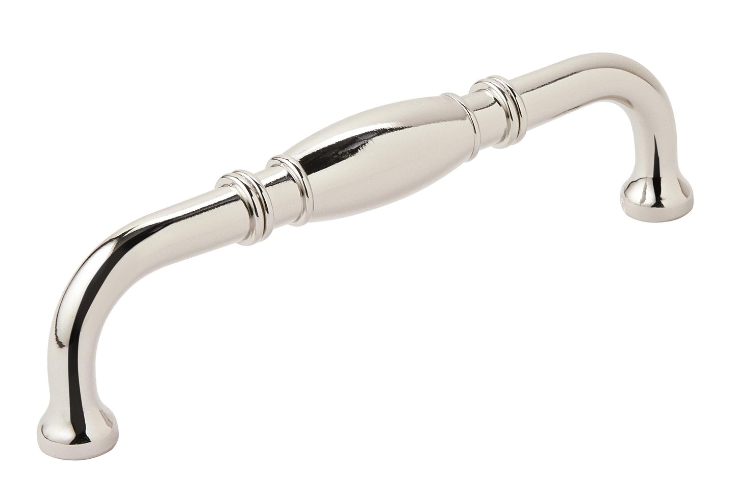Amerock Granby Pull - 5-1/16 inch (128mm) CTC - Polished Nickel