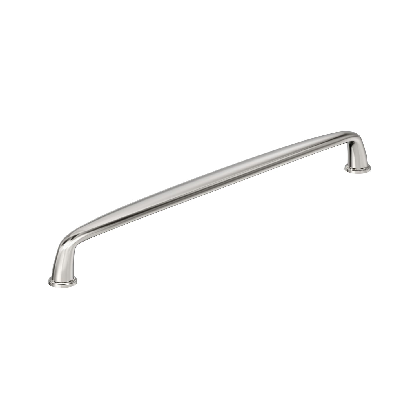 Amerock Kane Pull - 10-1/16 inch (256mm) CTC - Polished Nickel