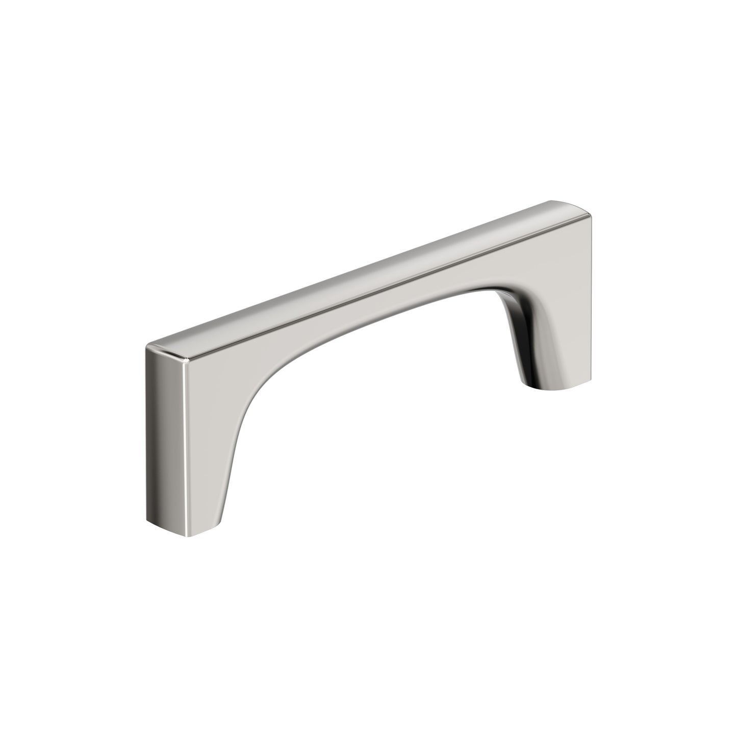 Amerock Merced Pull - 3-3/4 inch (96mm) CTC - Polished Nickel