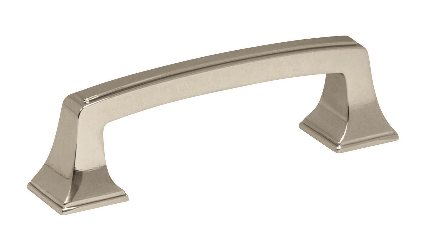 Amerock Mulholland Pull - 3 inch (76mm) CTC - Polished Nickel