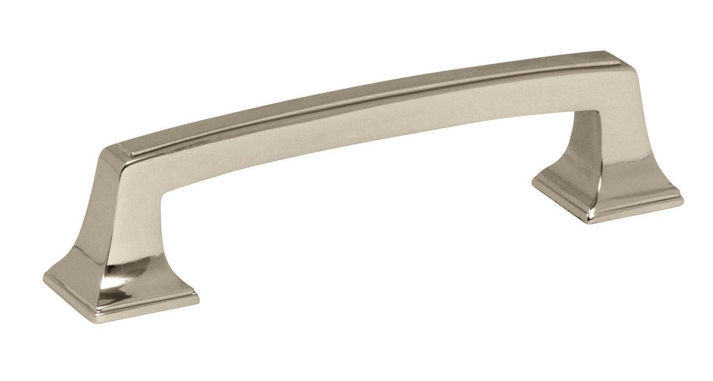 Amerock Mulholland Pull - 3-3/4 inch (96mm) CTC - Polished Nickel