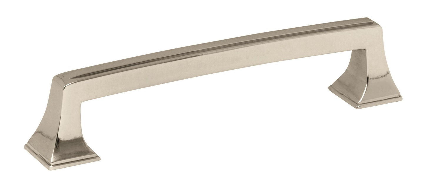 Amerock Mulholland Pull - 5-1/16 inch (128mm) CTC - Polished Nickel