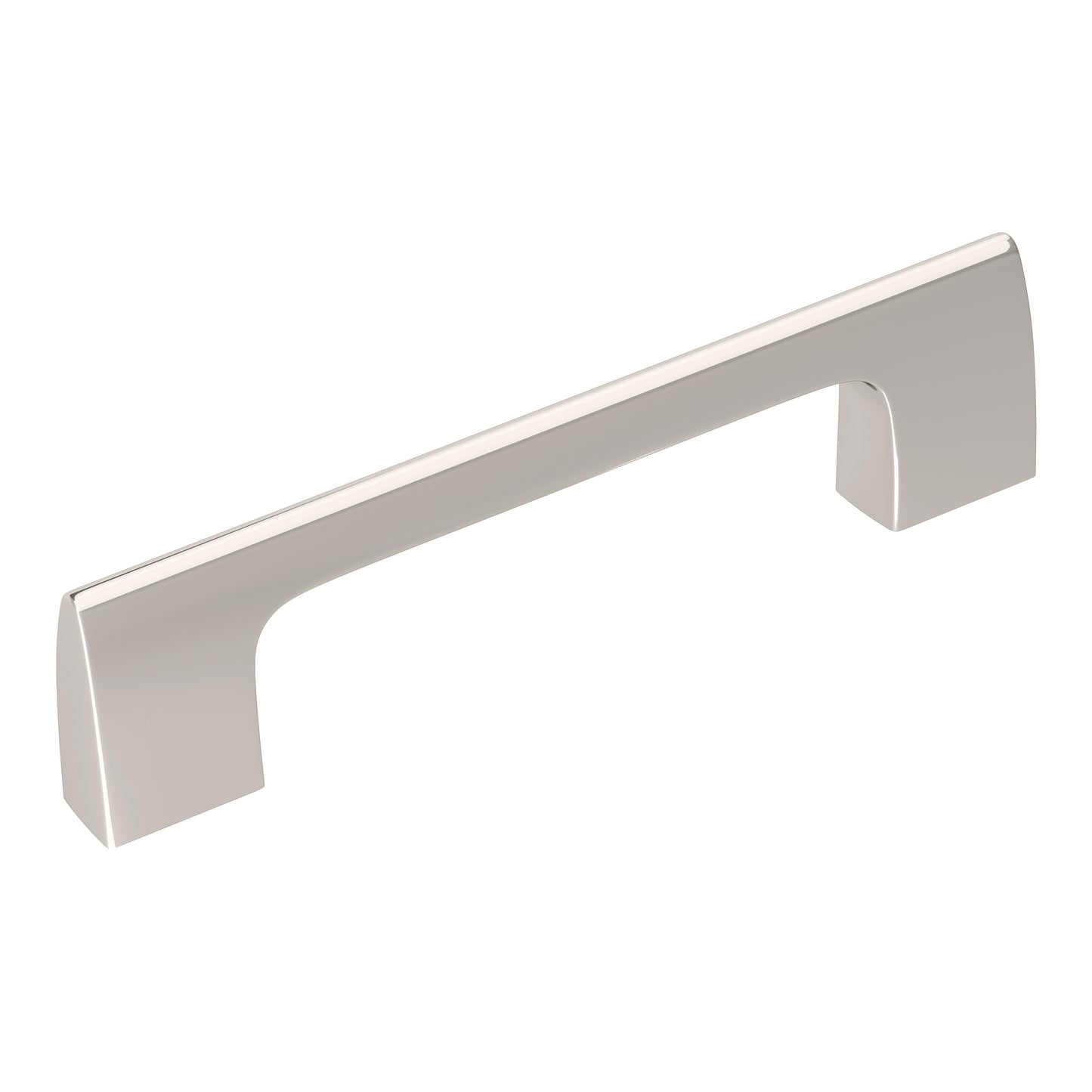 Amerock Riva Pull - 3-3/4 inch (96mm) CTC - Polished Nickel