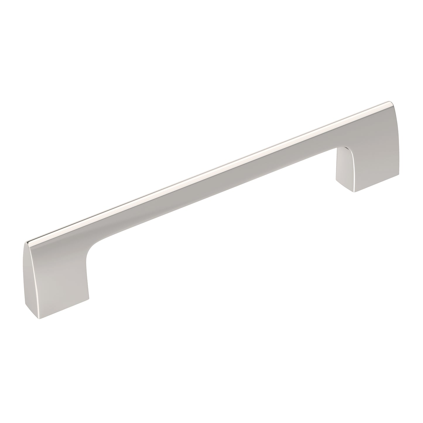 Amerock Riva Pull - 5-1/16 inch (128mm) CTC - Polished Nickel