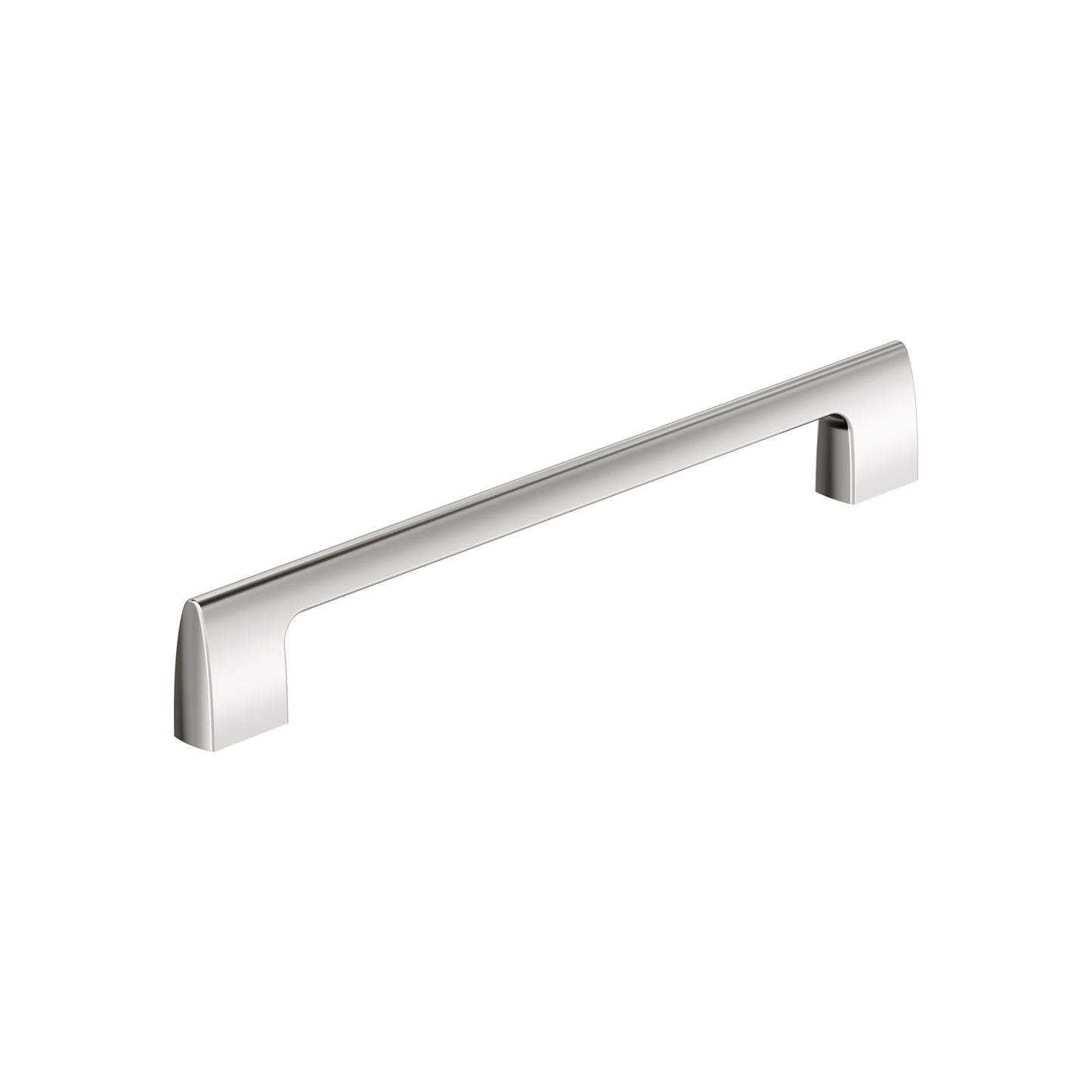 Amerock Riva Pull - 8-13/16 inch (224mm) CTC - Polished Nickel