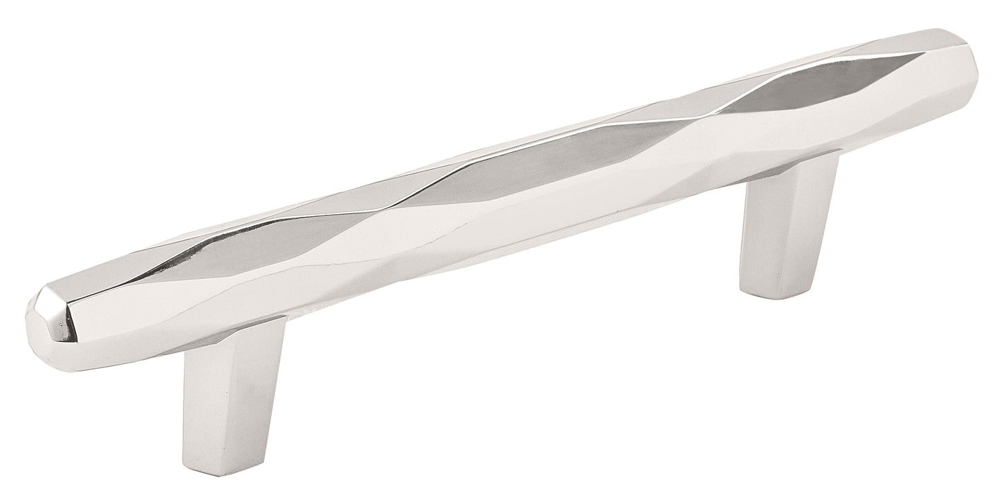 Amerock St. Vincent Pull - 3-3/4 inch (96mm) CTC - Polished Nickel