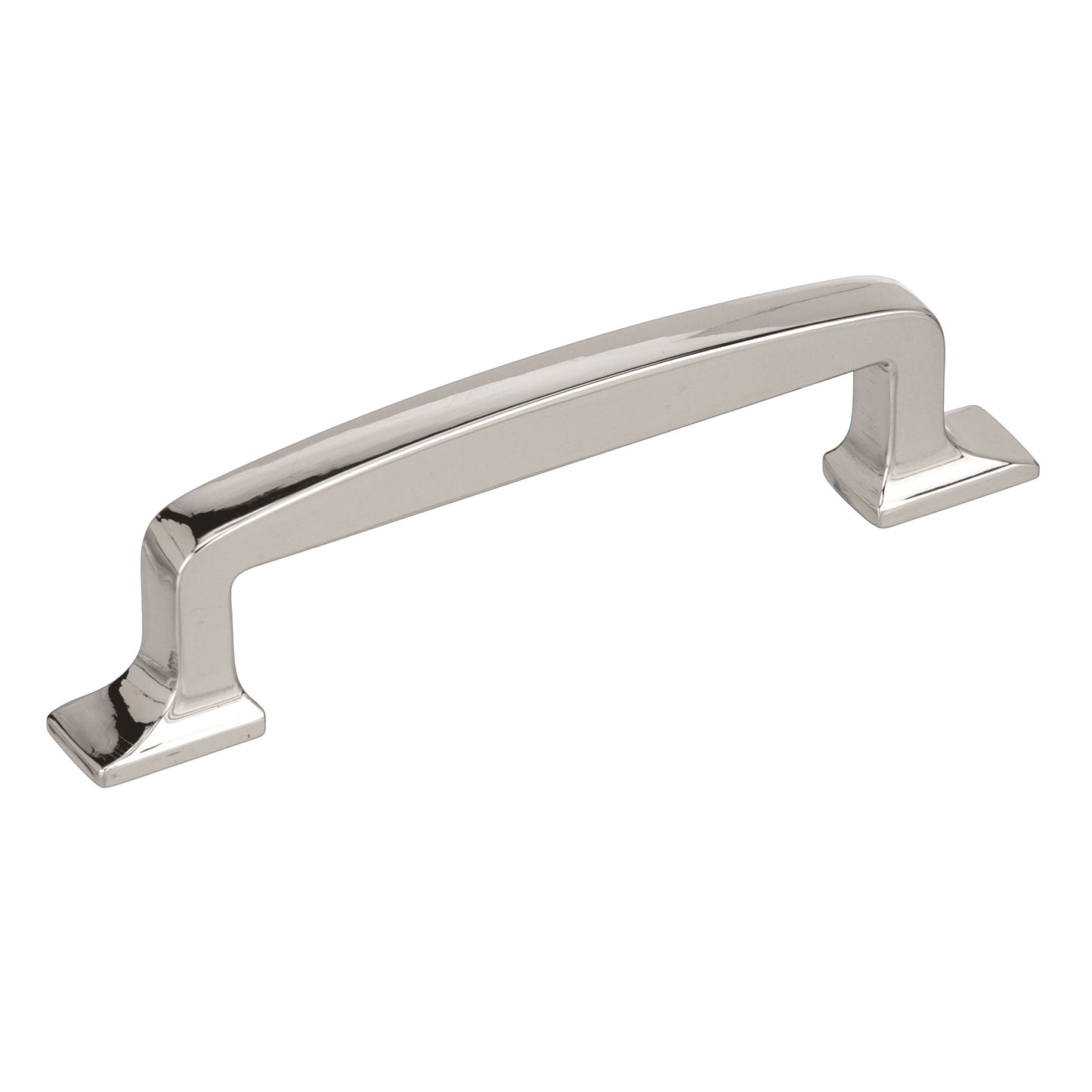 Amerock Westerly Pull - 3-3/4 inch (96mm) CTC - Polished Nickel
