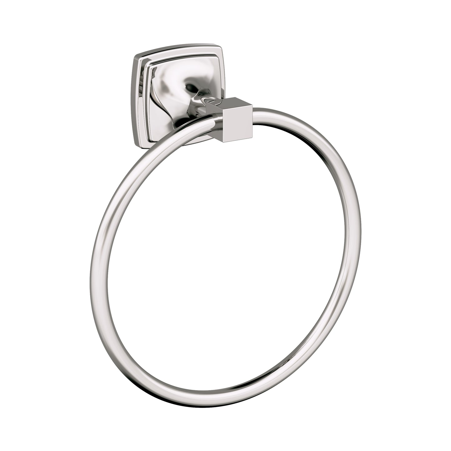 Amerock Stature Towel Ring - 7-9/16 inch (192mm) Width - Polished Nickel