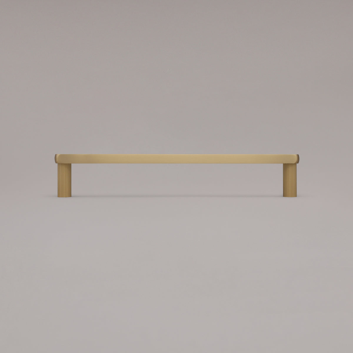 Hapny Ribbed Cabinet Pull - 12 in (304.8mm) (Appliance Pull) - Satin Brass