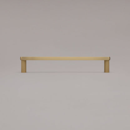 Hapny Ribbed Cabinet Pull - 12 in (304.8mm) (Appliance Pull) - Satin Brass