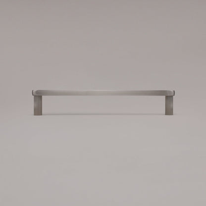 Hapny Ribbed Cabinet Pull - 12 in (304.8mm) (Appliance Pull) - Satin Nickel
