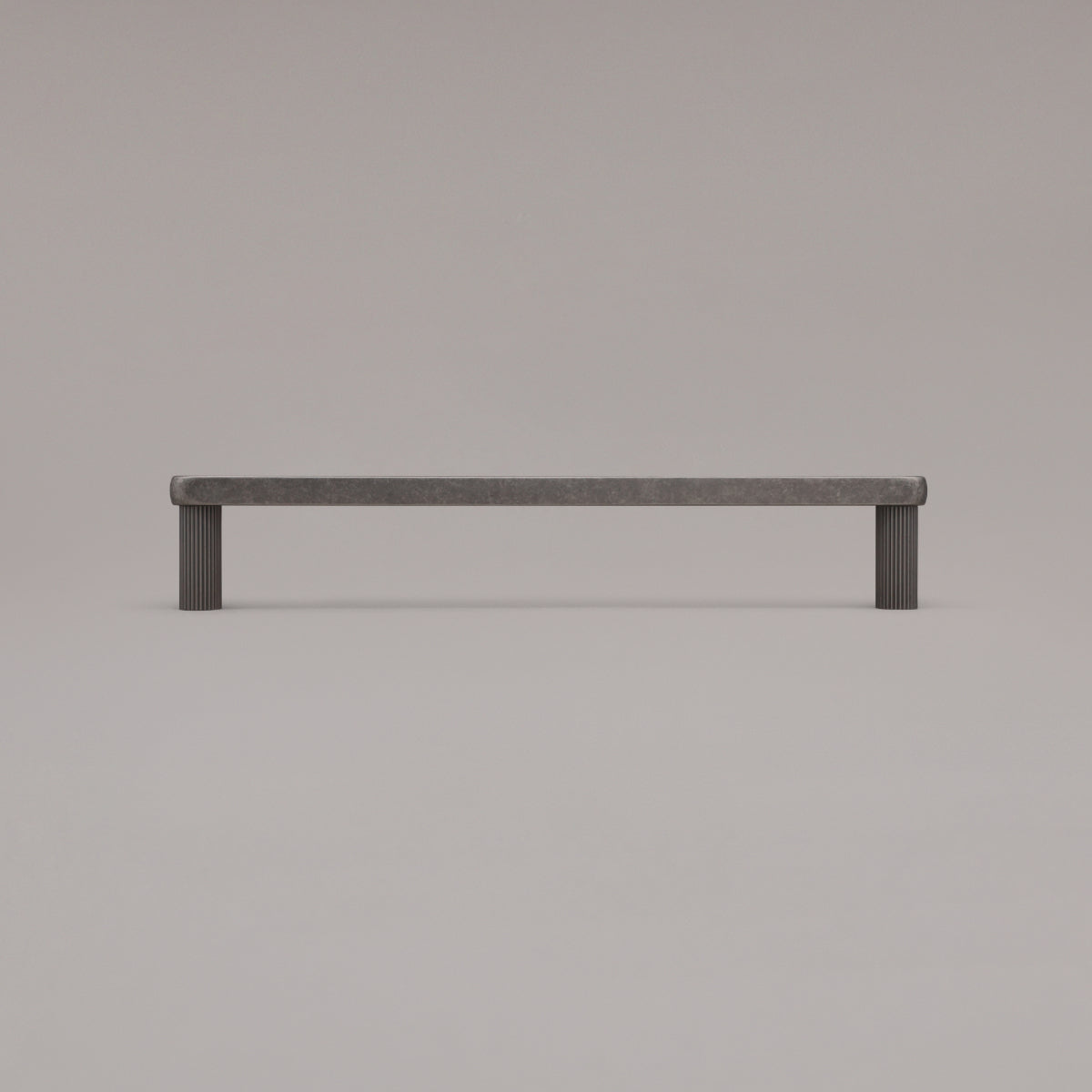 Hapny Ribbed Cabinet Pull - 12 in (304.8mm) (Appliance Pull) - Weathered Nickel
