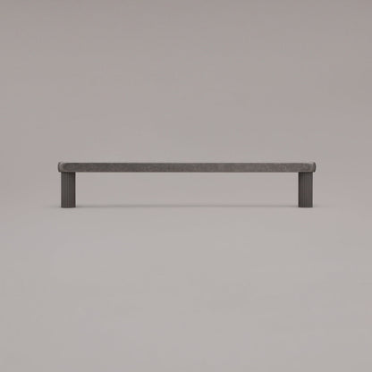 Hapny Ribbed Cabinet Pull - 12 in (304.8mm) (Appliance Pull) - Weathered Nickel