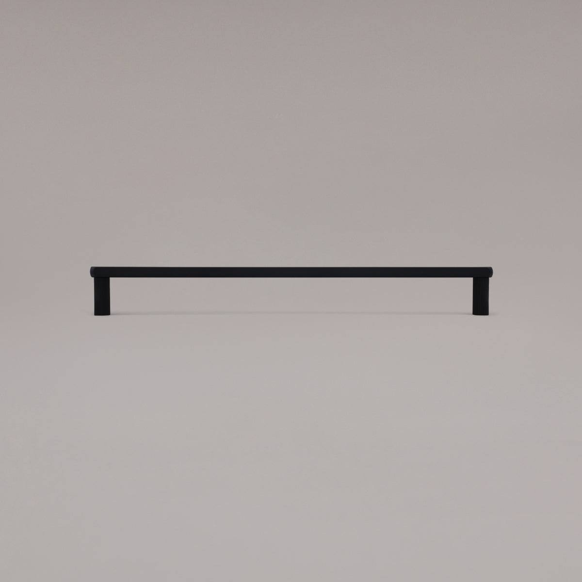Hapny Ribbed Cabinet Pull - 18 in (457.2mm) (Appliance Pull) - Matte Black