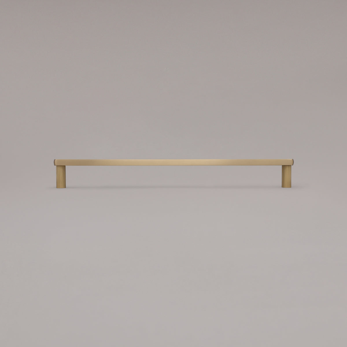 Hapny Ribbed Cabinet Pull - 18 in (457.2mm) (Appliance Pull) - Satin Brass