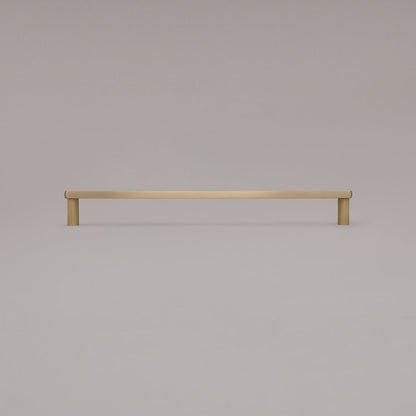 Hapny Ribbed Cabinet Pull - 18 in (457.2mm) (Appliance Pull) - Satin Brass