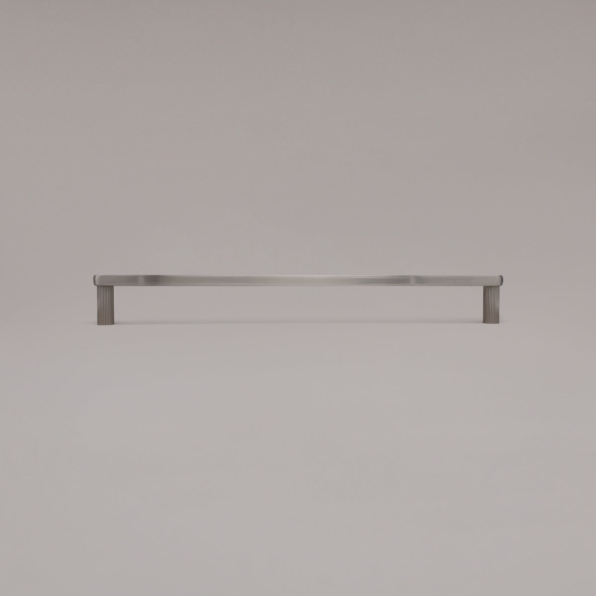 Hapny Ribbed Cabinet Pull - 18 in (457.2mm) (Appliance Pull) - Satin Nickel