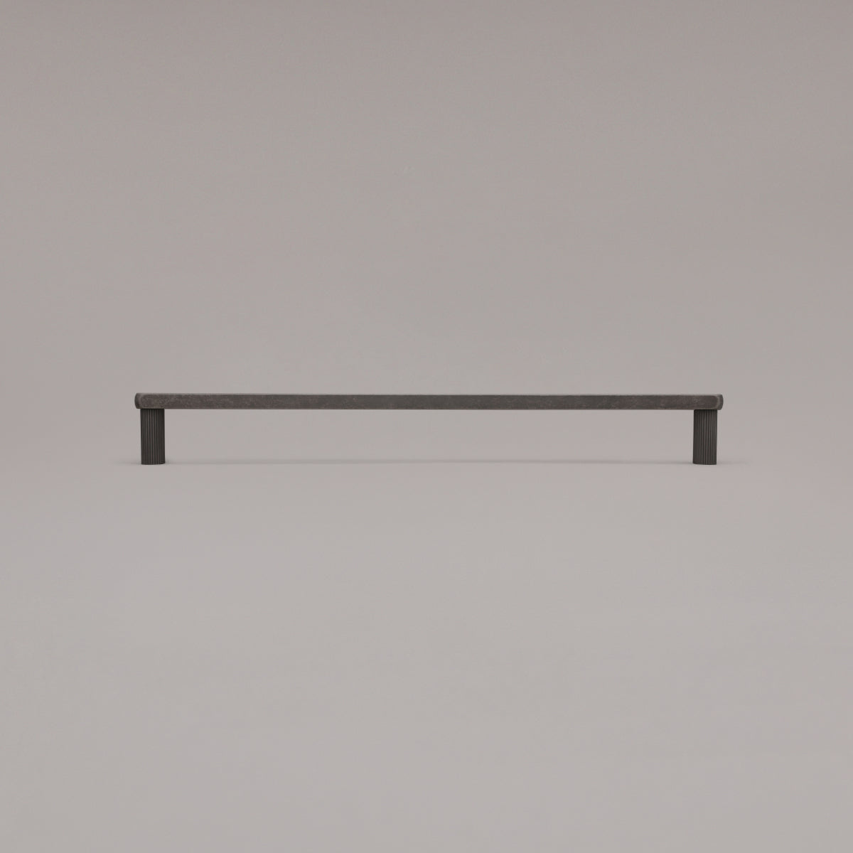 Hapny Ribbed Cabinet Pull - 18 in (457.2mm) (Appliance Pull) - Weathered Nickel