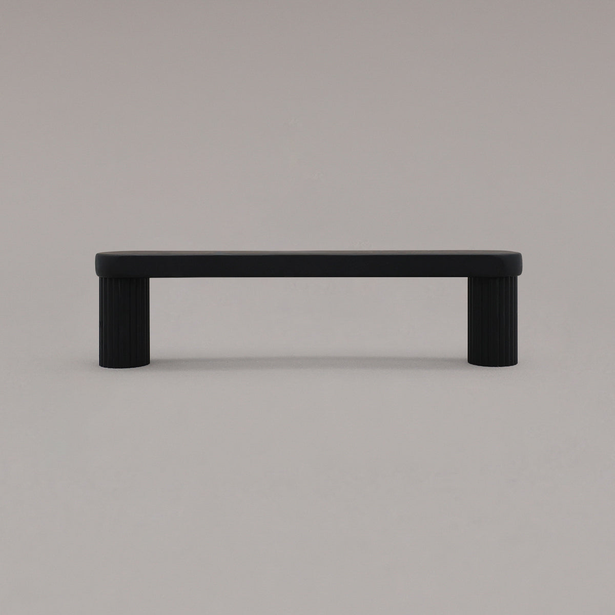 Hapny Ribbed Cabinet Pull - 96mm (3-3/4 in) - Matte Black