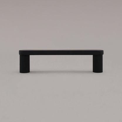 Hapny Ribbed Cabinet Pull - 96mm (3-3/4 in) - Matte Black