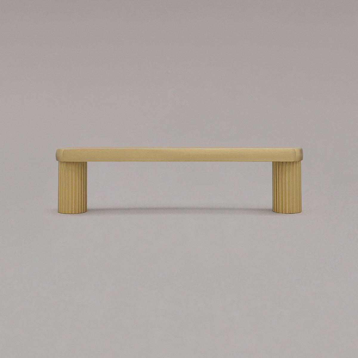 Hapny Ribbed Cabinet Pull - 96mm (3-3/4 in) - Satin Brass