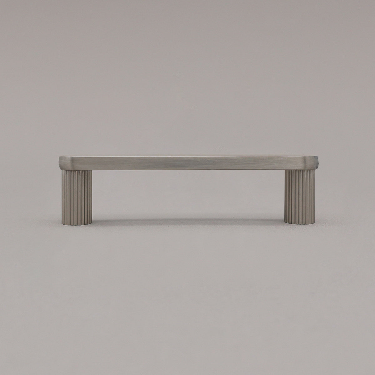 Hapny Ribbed Cabinet Pull - 96mm (3-3/4 in) - Satin Nickel