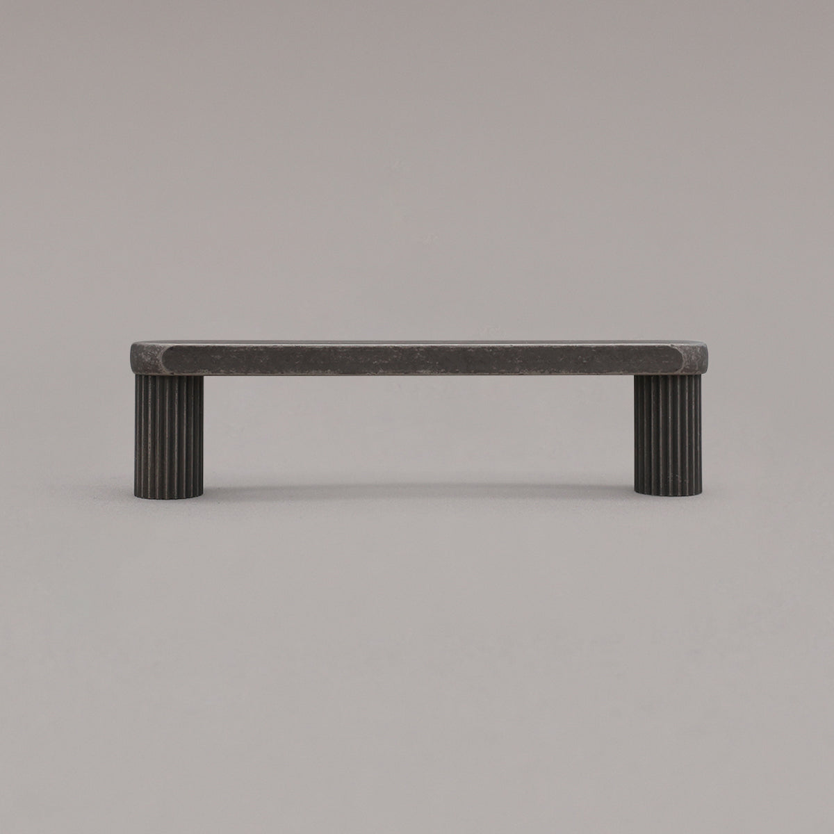 Hapny Ribbed Cabinet Pull - 96mm (3-3/4 in) - Weathered Nickel