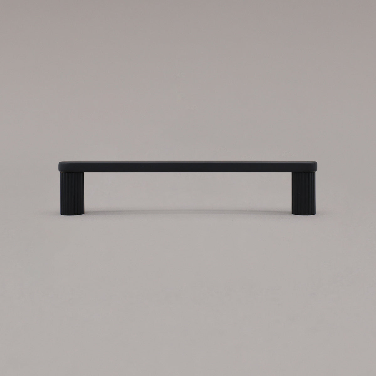 Hapny Ribbed Cabinet Pull - 5 in (127mm) - Matte Black