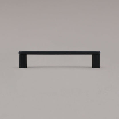 Hapny Ribbed Cabinet Pull - 5 in (127mm) - Matte Black