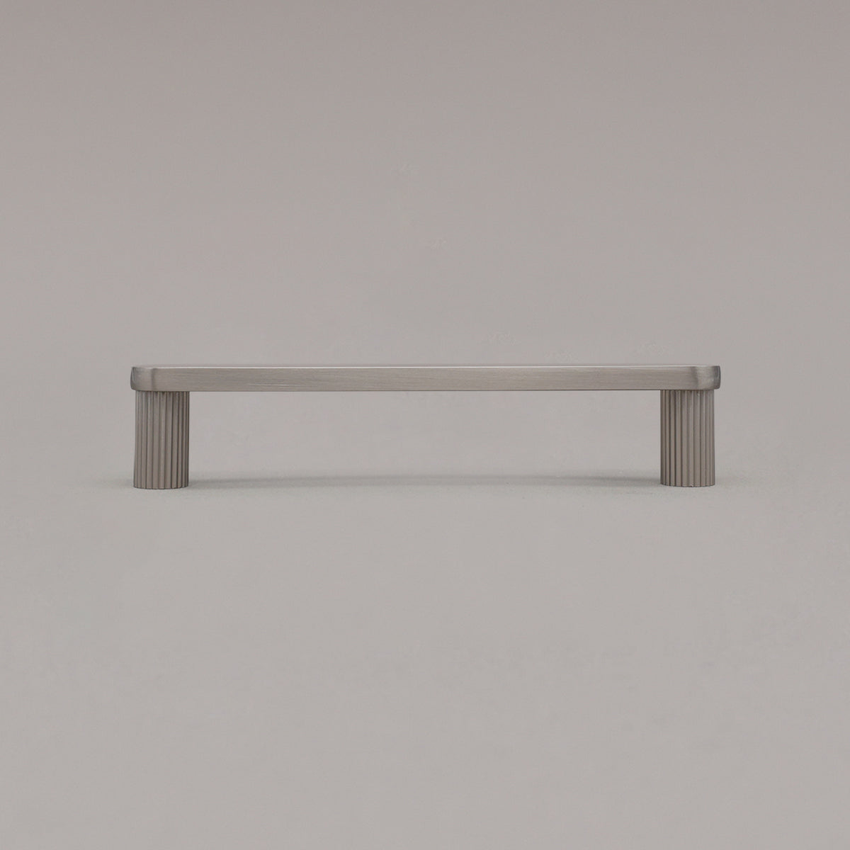 Hapny Ribbed Cabinet Pull - 5 in (127mm) - Satin Nickel